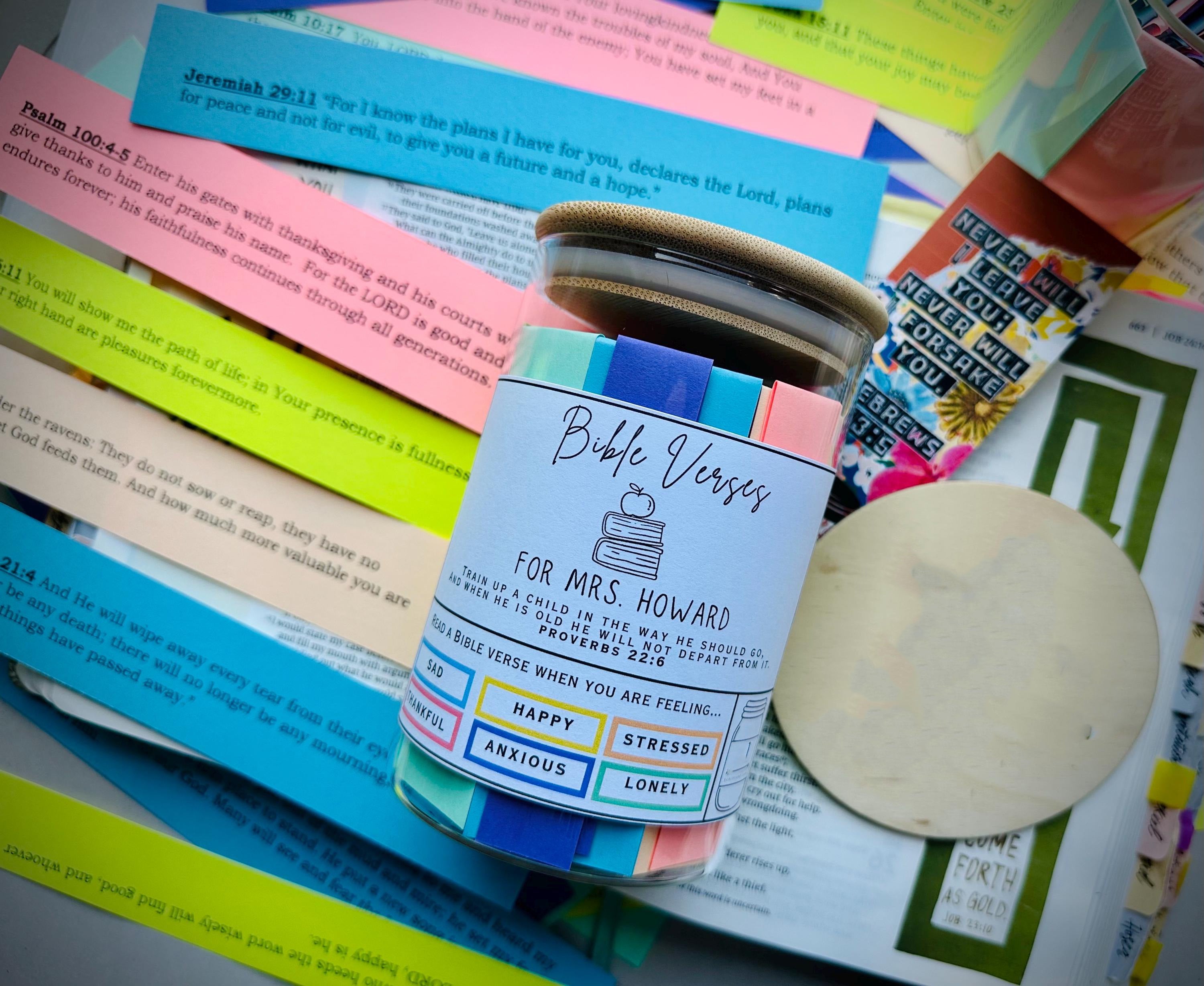 TEACHER Read Me When Jar, Back to school gift, teacher appreciation gift, Gift for teacher, Bible Verse Jar for Teacher, Teacher Christmas